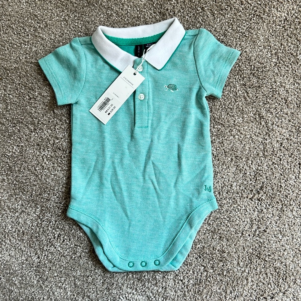 NEW polo style Janie and Jack onesie